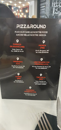 Pizzeria PizzaRound - Vertemate à Vertemate con Minoprio (le menu)
