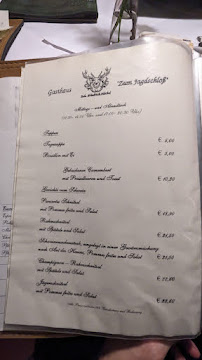 Gasthaus Zum Jagdschloß à Altleiningen menu
