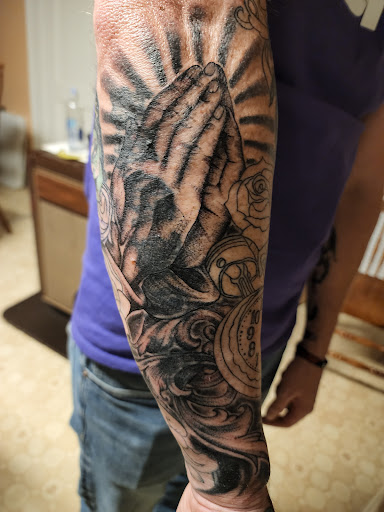Explore tattoo sleeves ideas, creative tattoo ideas in Concord, available at Elysium Ink