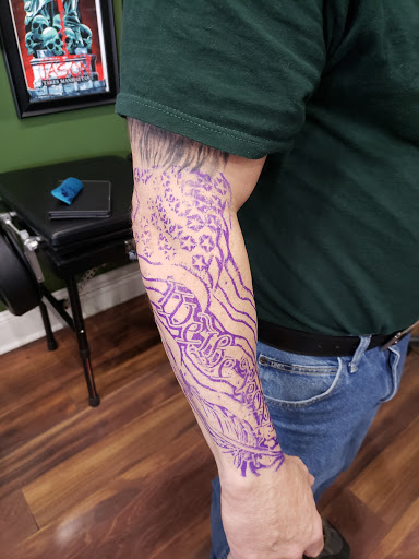 Explore marlin tattoo ideas, creative tattoo ideas in Sandwich, available at Outer Beauty Ink