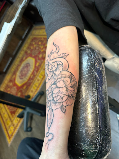 Explore american sleeve tattoo ideas, creative tattoo ideas in Lake Charles, available at Brand-X Tattoo & Piercing