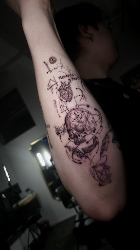 Explore thyroid tattoo ideas, creative tattoo ideas in Ridgewood, available at TOP SECRET TATTOO