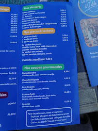 La Mer à Table (restaurant) à Le Barcarès menu