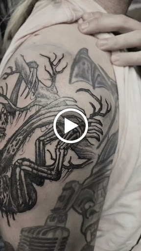 Explore blast over tattoo ideas, creative tattoo ideas in Fort Myers, available at HOWL Tattoo & Piercing