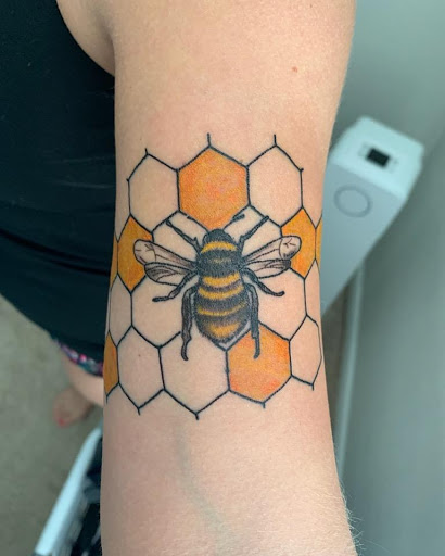 Explore tattoo flag ideas, creative tattoo ideas in Saint Petersburg, available at Ink Godz Tattoos