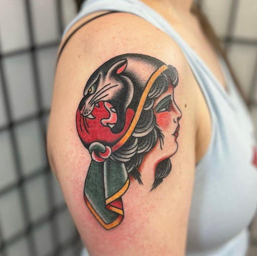 Explore concert tattoo ideas, creative tattoo ideas in San Jose, available at The Holy Scythe Tattoo