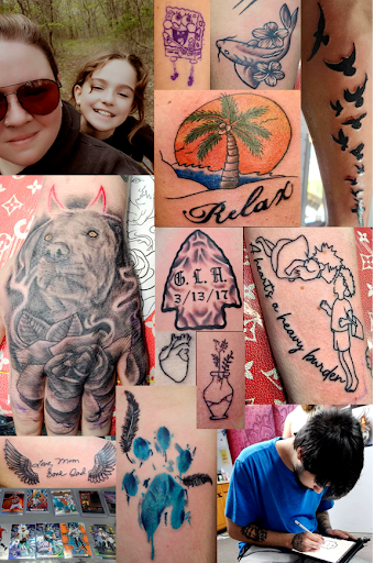 Explore back flower tattoo ideas, creative tattoo ideas in London, available at Distinction Tattoo Studio