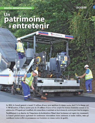 Société de travaux publics Eurovia Poitou-Charente-Limousin - Tulle Tulle