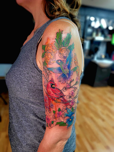 Explore spiritual tattoo ideas for men, creative tattoo ideas in Benton, available at Spectrum Tattoo