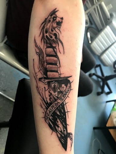 Explore small stitch tattoo ideas, creative tattoo ideas in Muncie, available at The Tattoo Studio