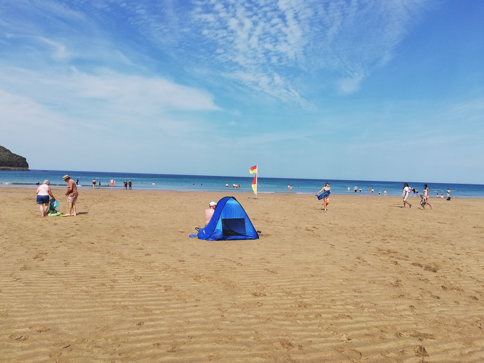 Foto di Trebarwith Beach e l'insediamento
