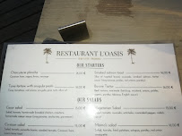 Restaurant l'Oasis à Ghisonaccia carte