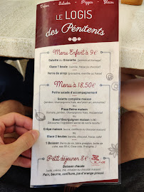 Le logis des pénitents à Saint-Guilhem-le-Désert menu