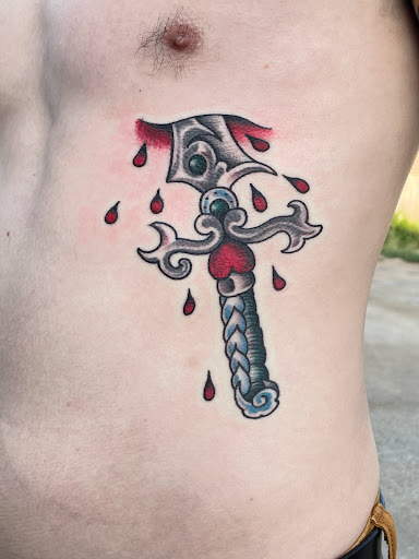 Explore arabic words tattoo ideas, creative tattoo ideas in Georgetown, available at Iron Rite Tattoo South