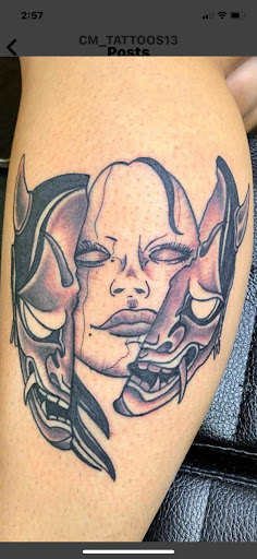 Explore donut tattoo ideas, creative tattoo ideas in Cocoa, available at Rorschach Tattoo Shop and Piercing Studio