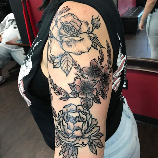 Explore gurren lagann tattoo ideas, creative tattoo ideas in Rowlett, available at Fresh Image Tattoo Studios