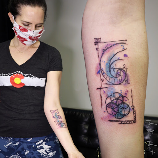 Explore half chest tattoo ideas, creative tattoo ideas in Broomfield, available at Wild Child Tattoo