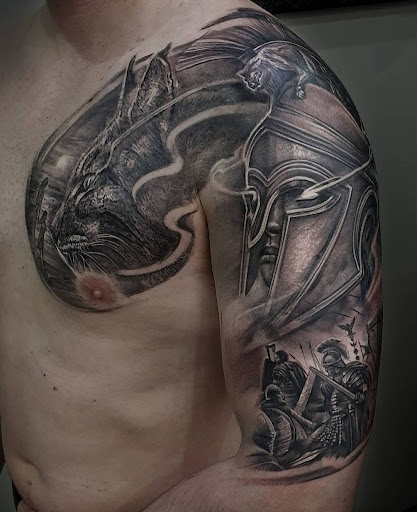 Explore kintsugi tattoo ideas, creative tattoo ideas in Abington, available at Tattoo Galaxy (Abington) Piercing and Custom Tattoos