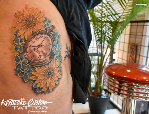 Explore sibling matching tattoo ideas, creative tattoo ideas in Salisbury, available at Keepsake Custom Tattoo & Body Piercing Laser Tattoo Removal