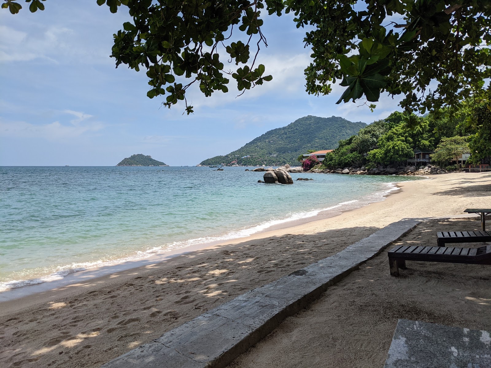 Foto von Mae Haad Beach teilweise hotelbereich