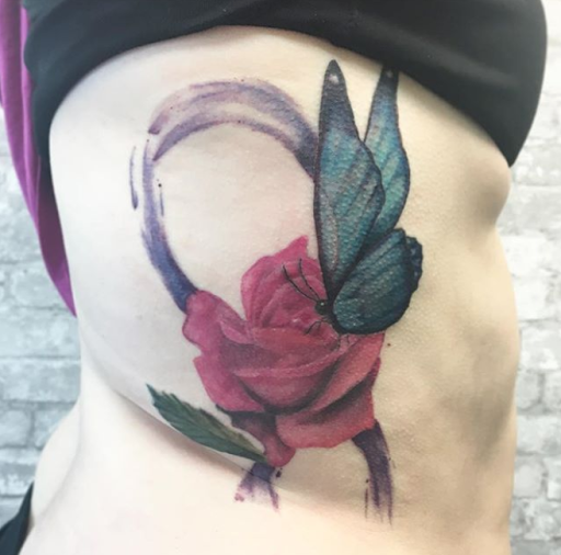 Explore fire and water tattoo ideas, creative tattoo ideas in Utica, available at No Name Tattoo Downtown Utica