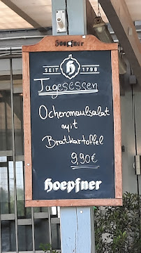 Menu du Clubhaus SCN à Rheinstetten
