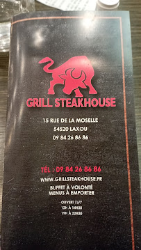 Grill Steakhouse Restaurant Buffet A Volonte à Laxou carte