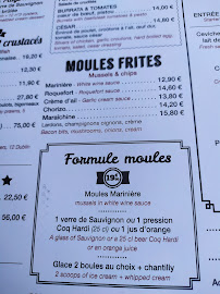 Les Voyageurs à Saint-Gilles-Croix-de-Vie menu