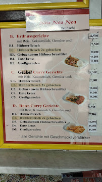 Asia Imbiss à Fehrbellin carte