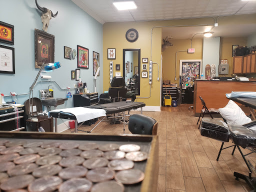 Explore skyline tattoo ideas, creative tattoo ideas in Buffalo, available at Grey Havens Tattoo