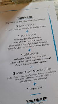 La Crêpe Rit ! à Château-Thierry menu