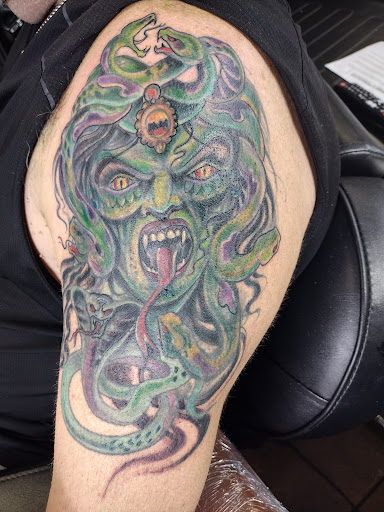 Explore black white tattoo ideas, creative tattoo ideas in Buffalo, available at Madd Ink Tattoo & Piercing