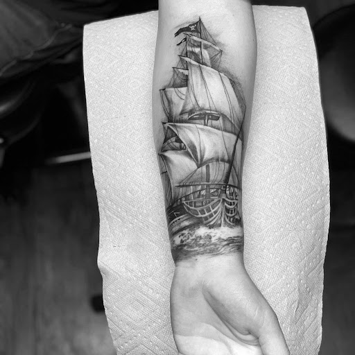 Explore blackwork tattoo ideas, creative tattoo ideas in Loveland, available at R&G Body Art