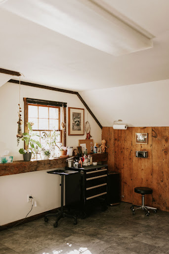 Explore libra scale tattoo ideas, creative tattoo ideas in New Hartford, available at Earthbound Ink