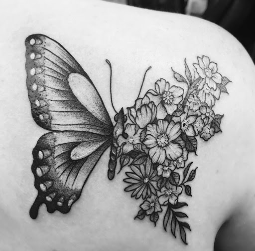 Explore minnie mouse tattoo ideas, creative tattoo ideas in Charlotte, available at Canvas Tattoo & Art Gallery