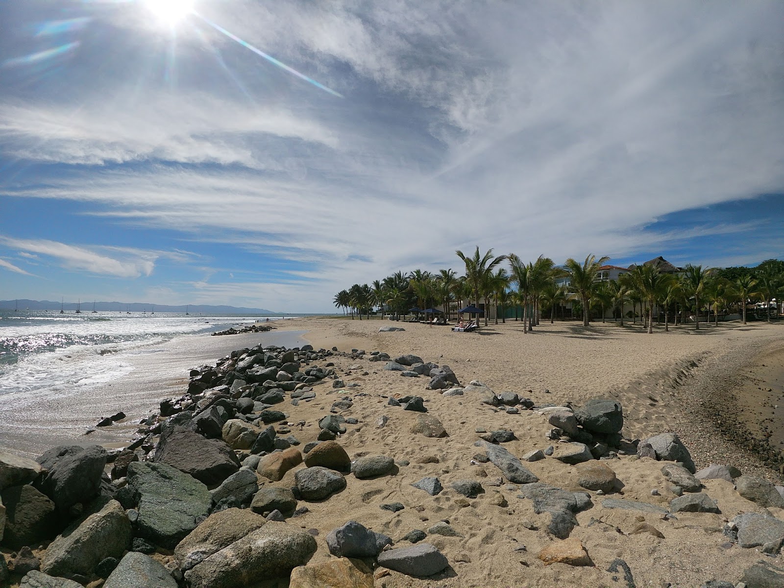 Foto av Manzanilla beach I delvis hotellområde