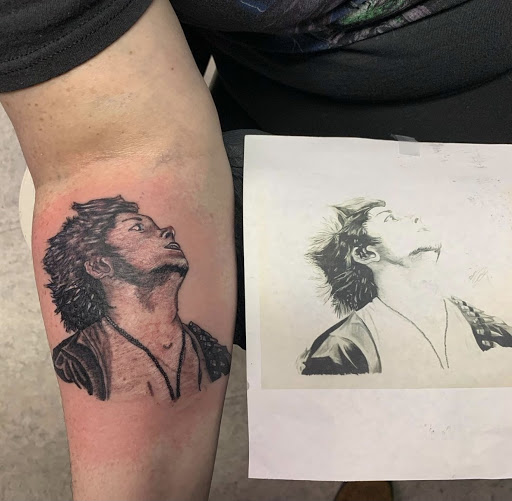 Explore daughter name tattoo ideas, creative tattoo ideas in Hudson Falls, available at ALTERED ADDICTION TATTOOS