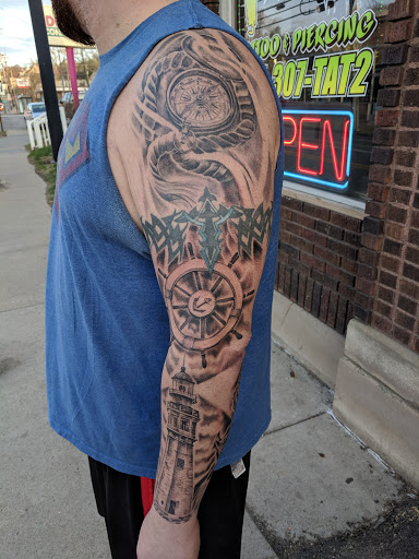 Explore palm tree tattoo ideas, creative tattoo ideas in Butler, available at The Ink Vault