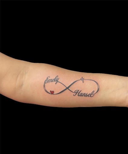 Explore black and grey sleeve tattoo ideas, creative tattoo ideas in Brentwood, available at Ink Addiction