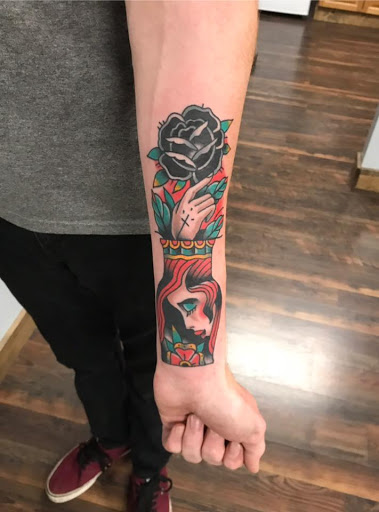 Explore schnauzer tattoo ideas, creative tattoo ideas in Delmar, available at Resolute Tattoo