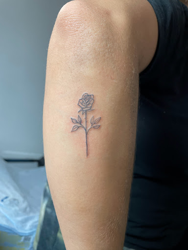 Explore memorial tattoo ideas for guys, creative tattoo ideas in Scarsdale, available at Damm Nice Tattoo & Body Art