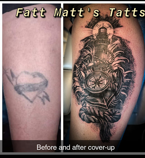 Explore female big tattoo ideas, creative tattoo ideas in Logansport, available at Fatt Matts Tatts