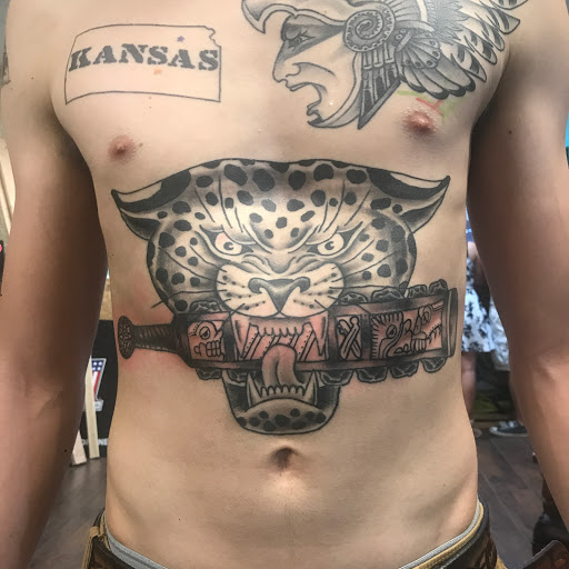 Explore panda tattoo ideas, creative tattoo ideas in San Angelo, available at Good Vibes Only Tattoo Studio