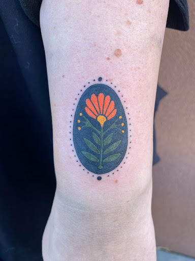 Explore middle finger tattoo ideas, creative tattoo ideas in Albuquerque, available at Holy Fool Tattoo Club