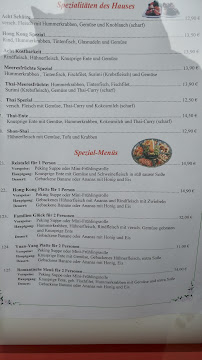 Menu du Restaurant Orchidee à Augsburg