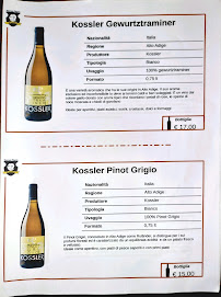 Menu du Ristorante Bar Pizzeria Il Cavaliere à Marcheno