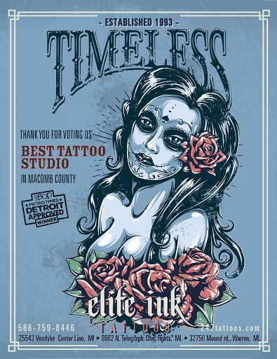 Tattoo Shop «Elite Ink Tattoo Studios», reviews and photos, 8602 N Telegraph Rd, Dearborn Heights, MI 48127, USA