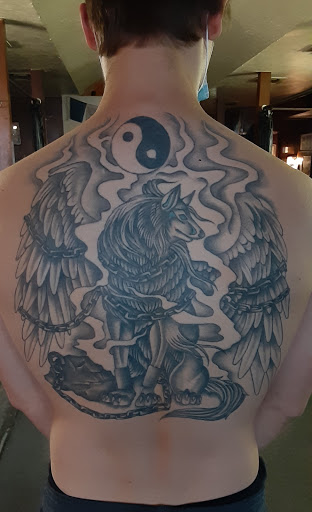 Explore death star tattoo ideas, creative tattoo ideas in Philadelphia, available at Tattoo Odyssey Inc
