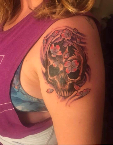 Explore red ink tattoo ideas, creative tattoo ideas in Reading, available at Centre Avenue Tattoo