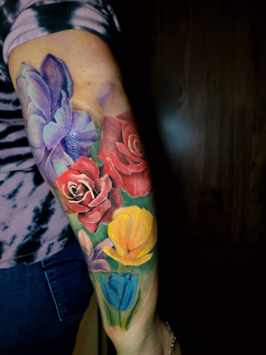 Explore forearm sleeve tattoo ideas, creative tattoo ideas in Mesa, available at The Tattoo Lounge